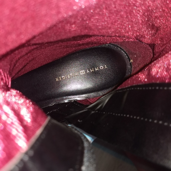 Tommy Hilfiger Black & Brown Fashion Riding Boots - Picture 9 of 11